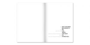 Diccionario Biográfico de las Artes Visuales en Venezuela - Book Design